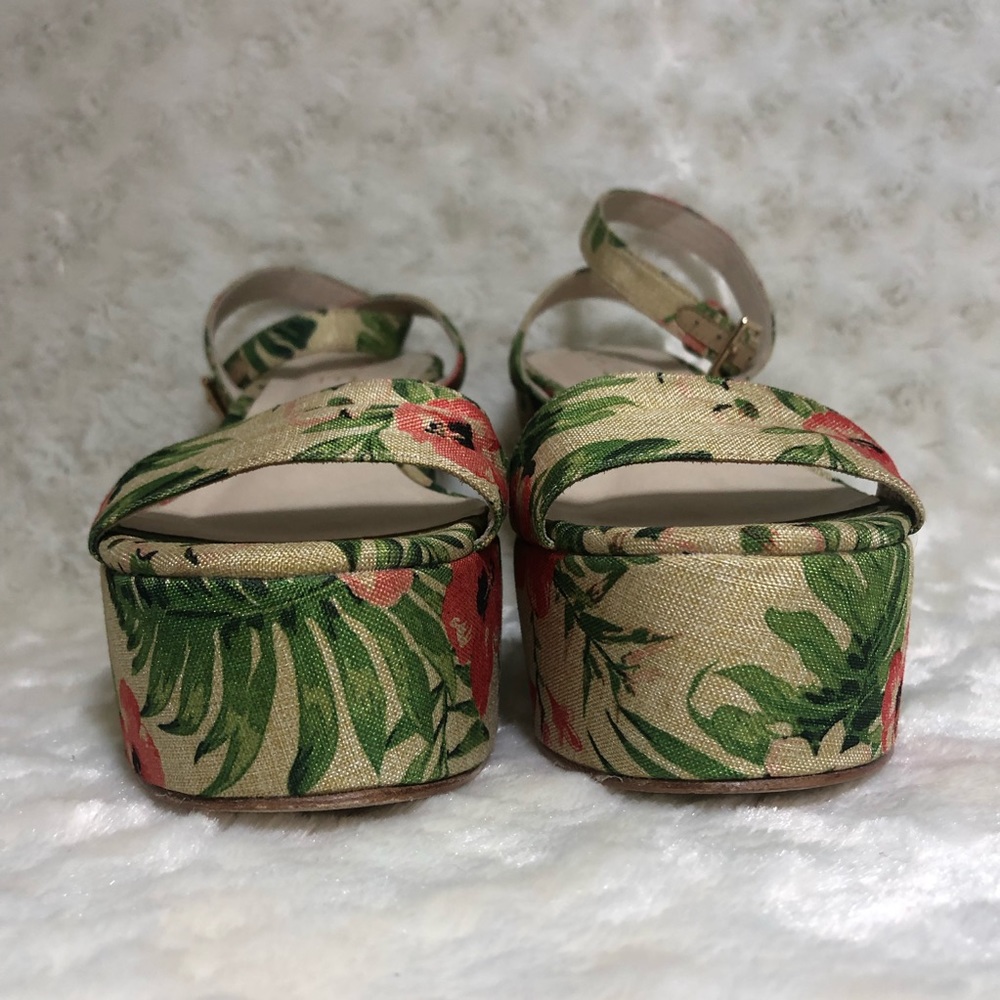 RAYE Revolve palm floral platform wedges - Picture 7 of 8